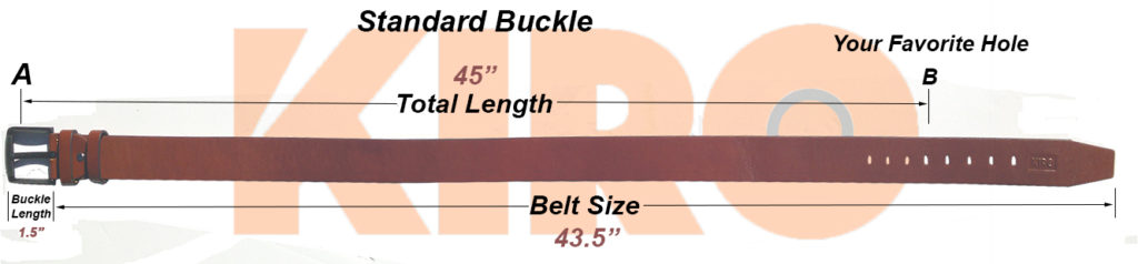 Belt Sizes For Men Chart